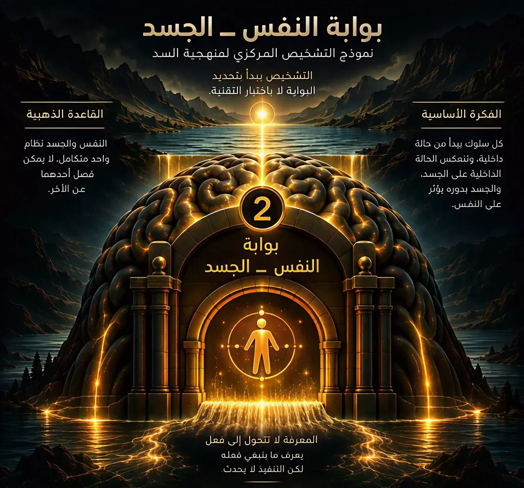 بوابة النفس والجسد — نموذج التشخيص المركزي لمنهجية السدّ