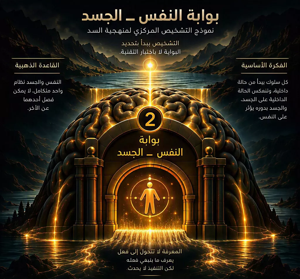 بوابة النفس والجسد — نموذج التشخيص المركزي لمنهجية السدّ
